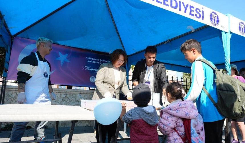 Didim’de şehitler için lokma hayrı düzenlendi.