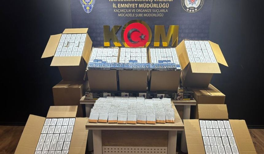 Kahramanmaraş’ta kaçakçılık ve madde operasyonları.