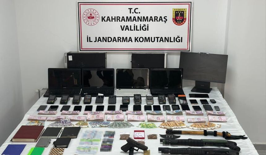 Kahramanmaraş ve Gaziantep'te tefeci operasyonu.