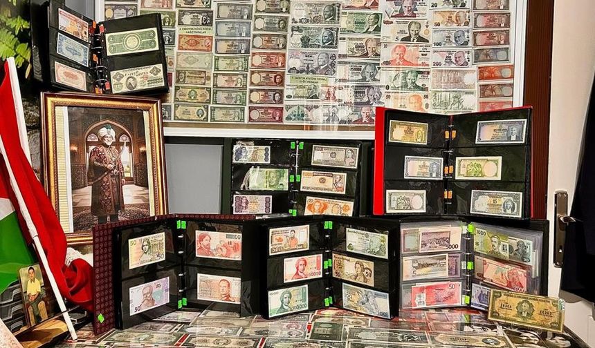 40 yıllık para koleksiyonu Gazze için açık artırmaya çıkıyor