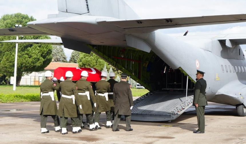 Şehit F-16 pilotunun cenazesi memleketine uğurlandı