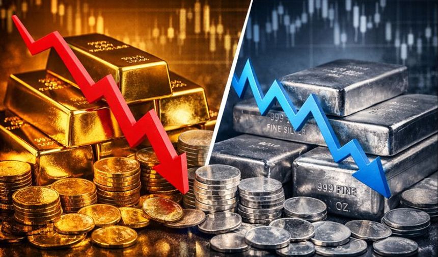 Altın ve gümüş haftaya düşüşle başladı