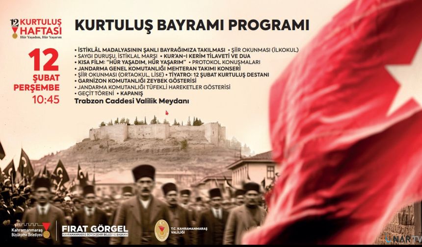 12 Şubat Kahramanmaraş kurtuluş haftası programı