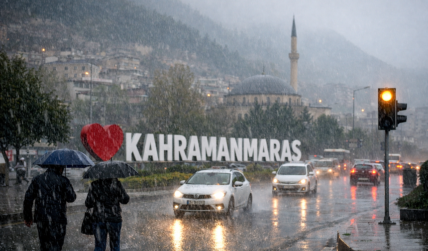 Kahramanmaraş'a Büyükşehirden sağanak yağış uyarısı