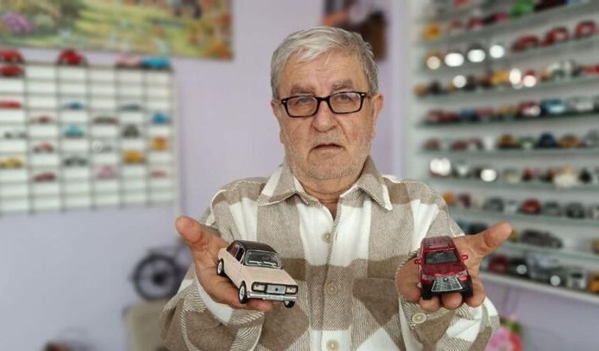 Sigarayı bıraktı, yüzlerce maket araç koleksiyonu oluşturdu