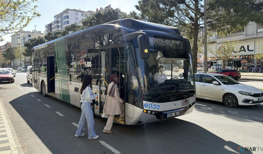 Büyükşehir'in elektrikli otobüsleri hizmete başladı