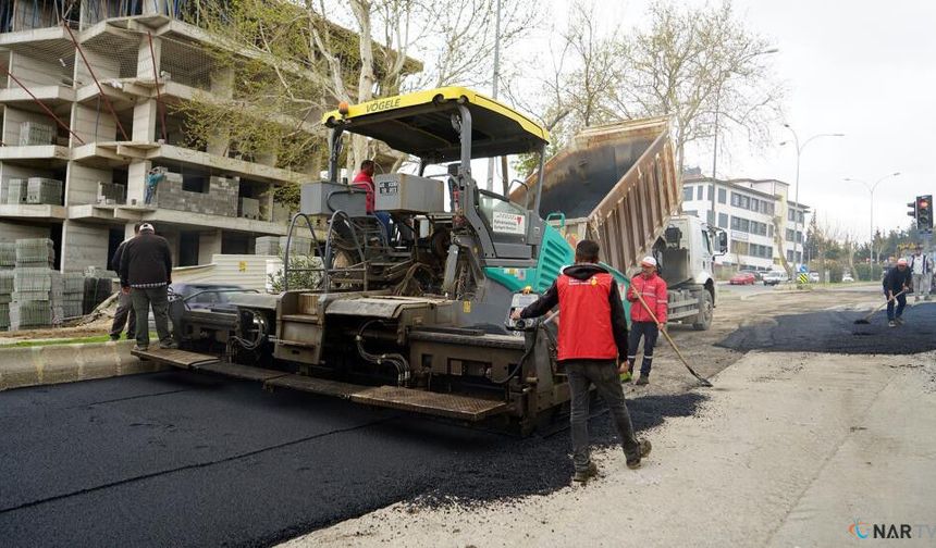 Kahramanmaraş'ta asfalt çalışmaları sürüyor