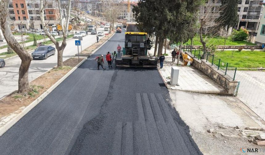 Kahramanmaraş'ta asfalt çalışmaları devam ediyor