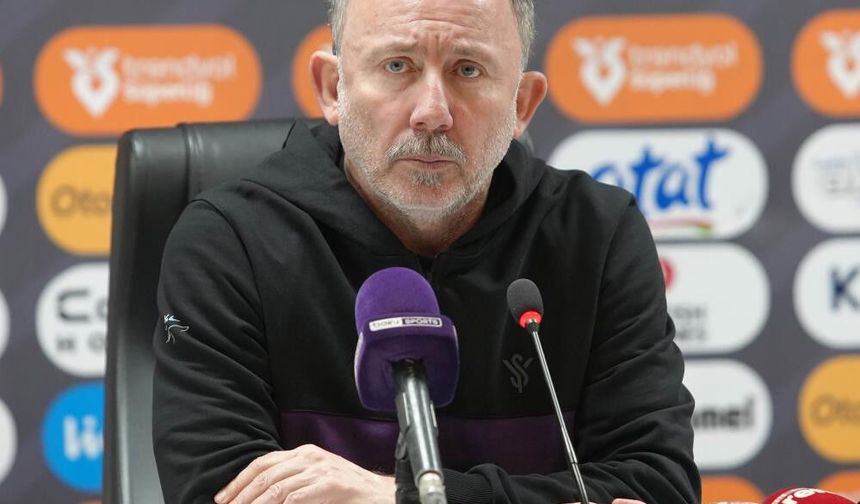 Sergen Yalçın: "Mağlubiyetle ayrıldığımız için üzgünüz"