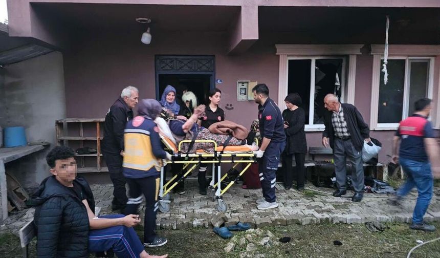 Benzinle soba yakmak isterken ölümden döndüler