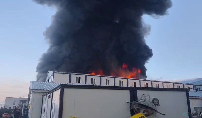 Kahramanmaraş’ta Şantiyede Yangın Faciası
