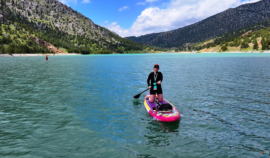 Püren Göletin’de Paddle Board Keyfi