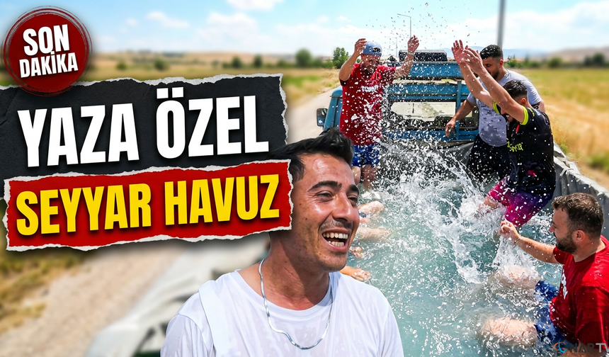 Yaz sıcaklarına kamyonetli çözüm!