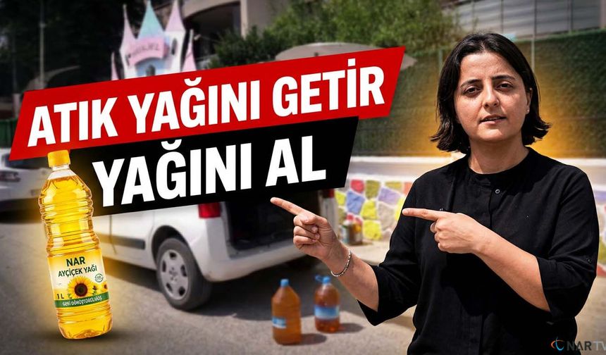 5 Litre atık yağ karşılığında 1 litre yağ hediye