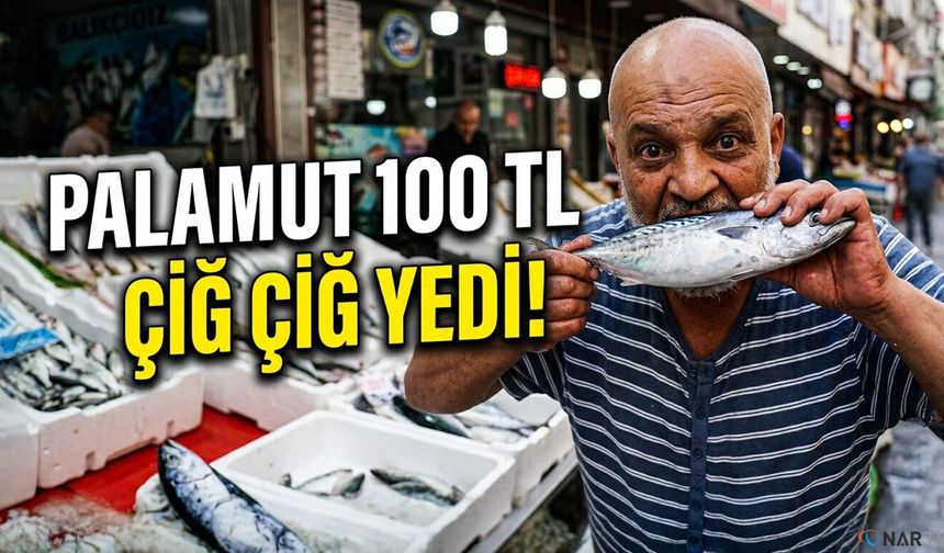 Palamut 100 liraya düştü, balıkçı çiğ çiğ yedi