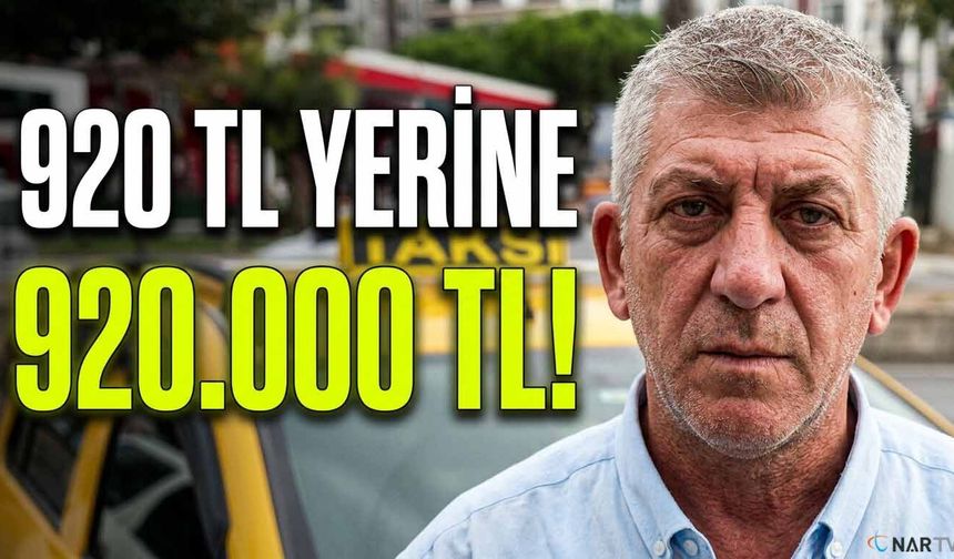 Taksici hesabında servet gördü