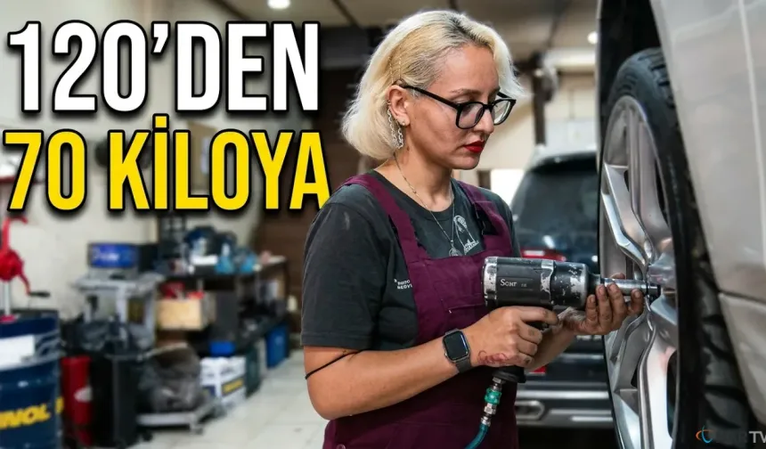 Sanayide çalışarak bir yılda 50 kilo verdi.