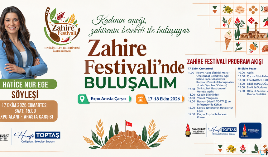 Kahramanmaraş'ta Zahire Festivali Heyecanı