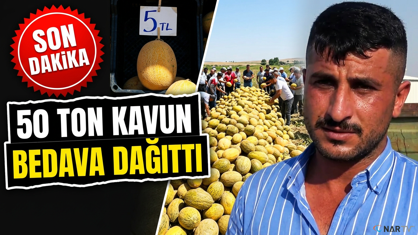 Kavunları Satmak Yerine Depremzedelere Dağıttı