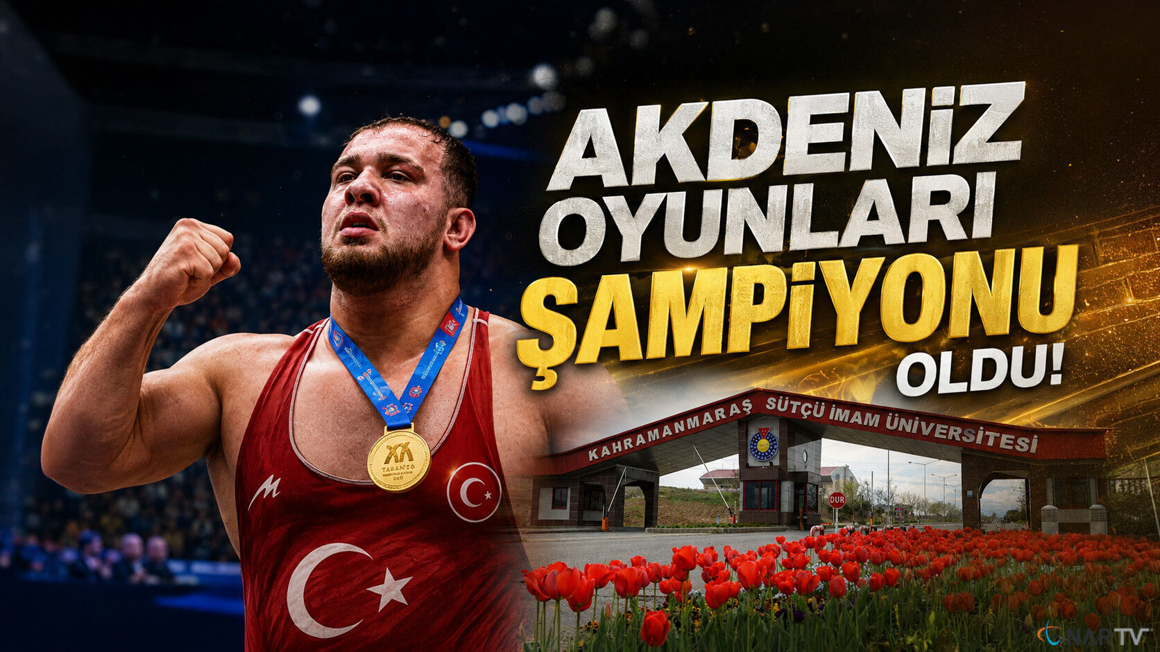 KSÜ Öğrencisi Hakan Büyükçıngıl, Akdeniz Oyunları Şampiyonu Oldu